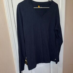 Carhartt Women's Long Sleeve Tee - Navy Blue